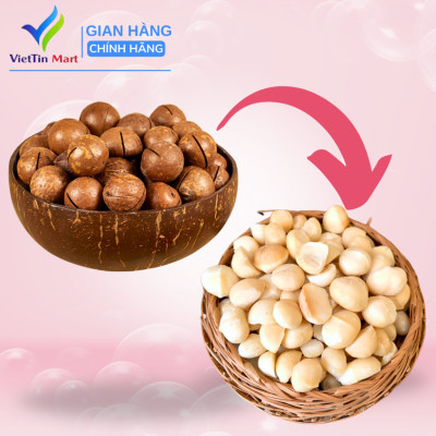 Macca Đã Tách Vỏ LonPet 250gr Viettin Mart