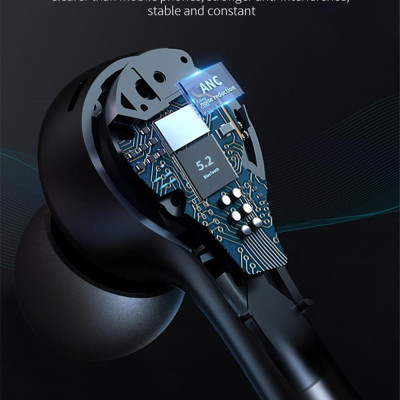 CINCATDY Tai Nghe Bluetooth V5.0 Earbuds Gaming Headphone True Wireless Headset J7 ANC - Hàng Chính Hãng