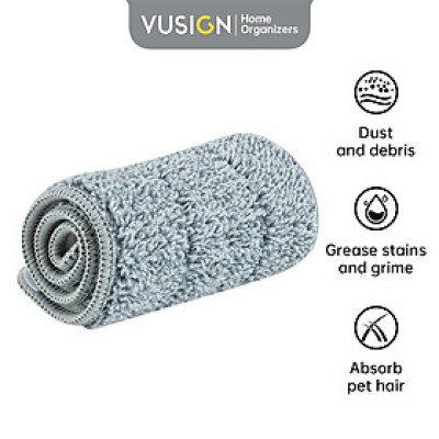 [KÈM CHẬU] Cây lau nhà tự vắt thông minh chổi lau nhà xoay 360 độ tiện lợi, siêu sạch cho phòng khách phòng ngủ