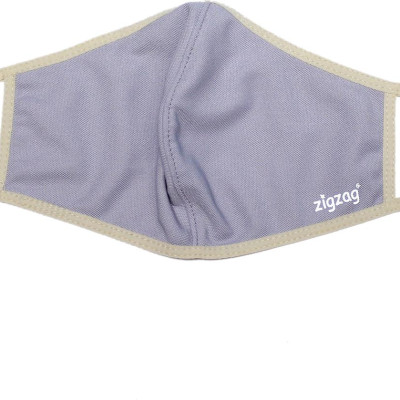 Khẩu trang chống nắng 2 lớp UPF50+ Zigzag MAS010 - Freesize - Xám