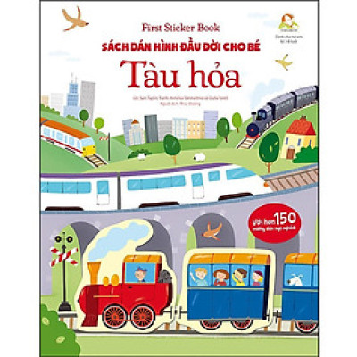 Sách - First Sticker Book - Sách Dán Hình Đầu Đời Cho Bé - Tàu Hỏa - Đinh Tị Books