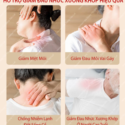 Hộp 12 Miếng Cao Dán Ngải Cứu Xương Khớp Hamart Giảm Đau Mỏi Khớp Cổ Vai Gáy Cột Sống Lưng
