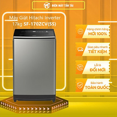 Máy giặt Hitachi Inverter 17kg SF-170ZCV - Hàng Chính Hãng - Chỉ Giao TPHCM