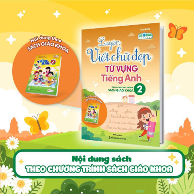 Sách - Luyện Viết Chữ Đẹp Từ Vựng Tiếng Anh - Theo Chương Trình Sách Giáo Khoa Lớp 2 - Megabook