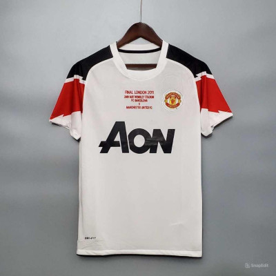 Áo Bóng Đá Retro Manchester United 2010 - Sân Khách bản cao cấp vải Cotton Polyester