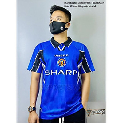 Áo Bóng Đá Retro Manchester United 1996 - Sân Khách bản cao cấp vải Cotton Polyester