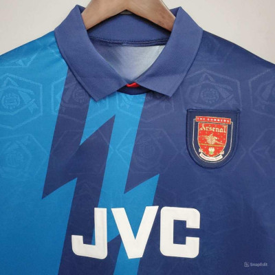 Áo Bóng Đá Retro Arsenal 1995 - Sân Khách bản cao cấp vải Cotton Polyester