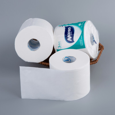 [MUA 1 TẶNG 10 KHĂN] Giấy vệ sinh Luxury Nano 6 cuộn có lõi, lốc 6 cuộn giấy 3 lớp dày dặn, an toàn tiết kiệm- Nano Tissue