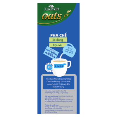 Combo 2 túi: Ngũ Cốc Yến Mạch Óc Chó Và Mè Đen 400G + Ngũ Cốc Dinh Dưỡng Canxi 400G [ít đường]