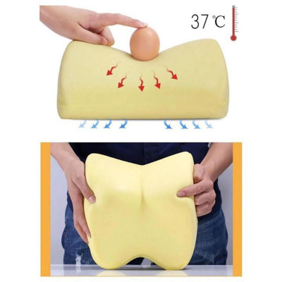 Gối tựa lưng ô tô cao su non đúc nguyên khối,bọc da cao cấp cho xe ô tô