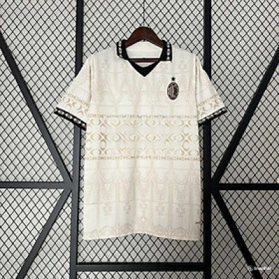 Áo Bóng Đá AC Milan 2023/2024 - Sân Nhà - Trắng bản cao cấp vải Cotton Polyester