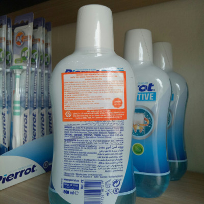 [ Mua 2 tặng 1 chỉ kẽ răng ]  Nước súc miệng cho răng nhạy cảm Pierrot 500ML