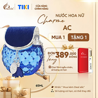Nước hoa nữ cao cấp, Charme AC, mùi hương tinh tế, quý phái, gợi cảm, tỏa hương suốt ngày dài, 65ml