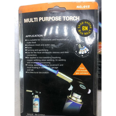 ĐènKhò Flame Gun New - 915,Đầu Khò Ga Mini Tự Động Mồi -Khò Ga 