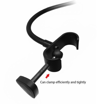 Màn hình Yanmai Microphone bộ lọc Pop Hình tròn Mặt nạ gió, Màn chắn hình lưới,kim loại hai lớp với kẹp đứng