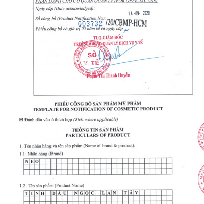 Tinh Dầu Thiên Nhiên Nano Ngọc Lan Tây 10ml