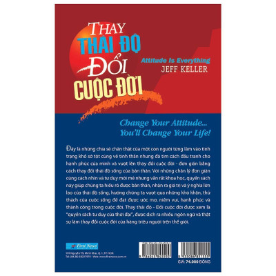 Sách - Thay Thái Độ Đổi Cuộc Đời 1 - First News