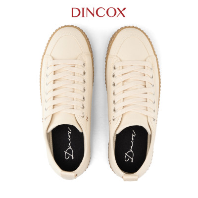 Giày Sneaker Vải Unisex DINCOX D27 Đơn Giản Hiện Đại White