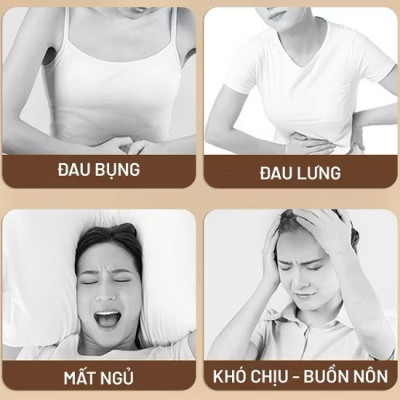 Đai Chườm Nóng - Máy Massage Giảm Đau Bụng Kinh BUMAS BU01 - Hỗ Trợ Chống Lão Hoá Da Sau Sinh