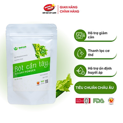 Bột Cần Tây Sấy Lạnh Nguyên Chất Quảng Thanh Túi 50gr  - Hỗ trợ giảm cân, giảm mỡ bụng, giảm mụn, giảm gút