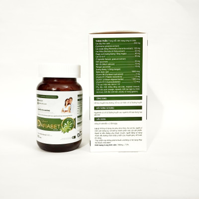 Viên Uống Hạ Nhanh Đường Huyết Glucomr Dafiabet Gold - Giảm Biến Chứng Bệnh Tiểu Đường - Lọ 60 Viên
