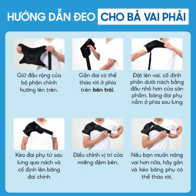 Đai Bảo Vệ Khớp Vai Phiten Loại cứng Aqua metax AP249004/AP249005