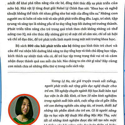 Giáo Dục Sớm Phát Triển Trí Não - 800 Câu Hỏi Bồi Dưỡng Khả Năng Sáng Tạo (Tái Bản 2022)