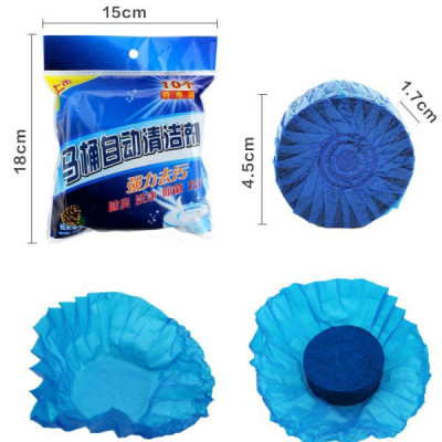 Bịch 10 Viên Tẩy Bồn Cầu, Toilet Làm Sạch Mảng Bám, Diệt Khuẩn Khử Mùi Hiệu Quả