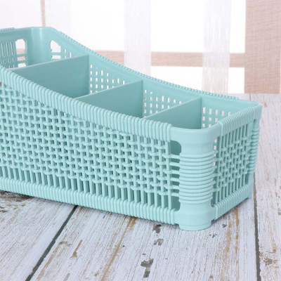 khay tiện ích 4 ngăn Hàn quốc cao cấp kệ khay đựng bút đựng mỹ phẩm đa năng