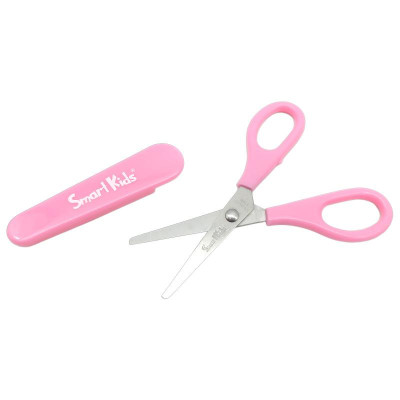 Kéo Học Sinh Dino 135 mm - Smart Kids SC03 - Màu Hồng