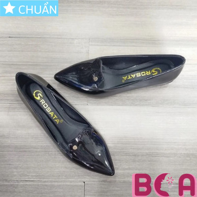 [CHÍNH HÃNG]  Giày búp bê nữ mũi nhọn 2p RO358 ROSATA tại BCASHOP gót vuông viền kim loại lạ mắt và rất sang chân