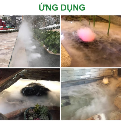 Máy tạo khói hồ cá Koi Loại Lớn 10 đầu, 36V có phao nổi cao cấp