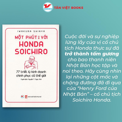 Sách - Một Phút Với Honda Soichiro - Tân Việt Books
