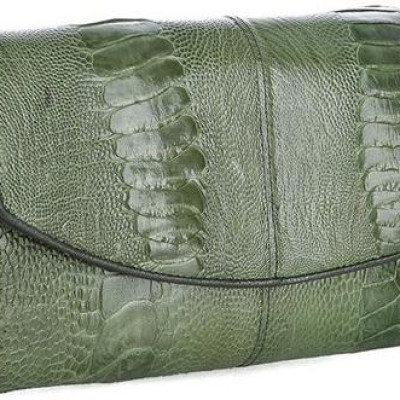 Túi đeo da đà điểu Huy Hoàng (xanh rêu) HT6419
