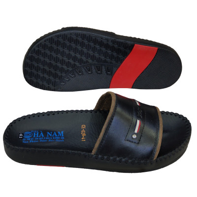 Dép Nam Quai Ngang HÀ NAM Da Bò Thật Cao Cấp DNA2087
