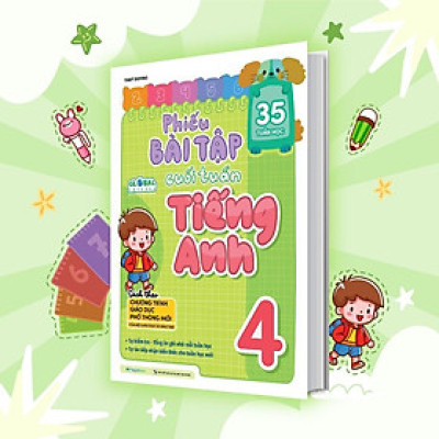 Sách - Phiếu Bài Tập Cuối Tuần Tiếng Anh 4 - Megabook