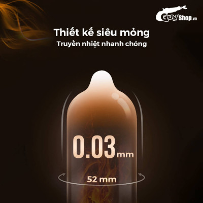 Bao cao su Shell Perky Prolong kéo dài thời gian, hương cà phê - Hộp 10 cái