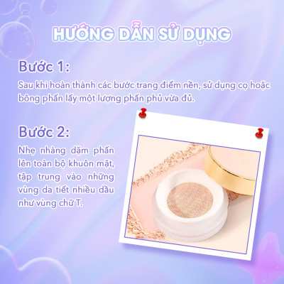 Phấn Phủ Bột Trang Điểm myKella Kiểm Soát Dầu Và Làm Mịn Da