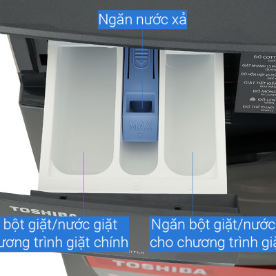 Máy giặt Toshiba Inverter 9.5 kg TW-T21BU105UWV(MG) - Hàng chính hãng - Chỉ giao HCM
