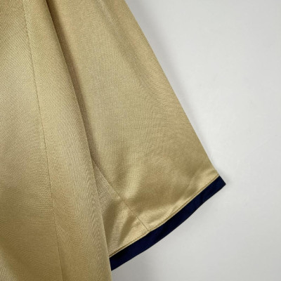 Áo Bóng Đá Retro Barcelona 2002 - Sân Khách bản cao cấp vải Cotton Polyester