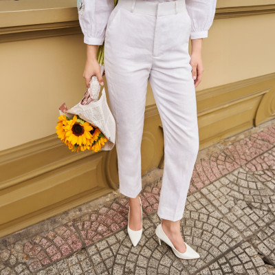 Quần Ống Đứng Linen Mơ PAN065 thời trang thiết kế Hity
