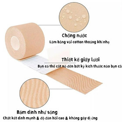 Băng keo thể thao quấn cổ chân giày đá bóng tự dính, băng cuốn bó gối dán cơ thể thao cổ tay ngón tay