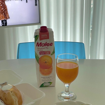 Nước Ép Quýt Với Tép Cam Malee 1L - Nhập Khẩu Thái Lan | Malee 100% Mandarin Orange Juice with Orange Pulp 1L