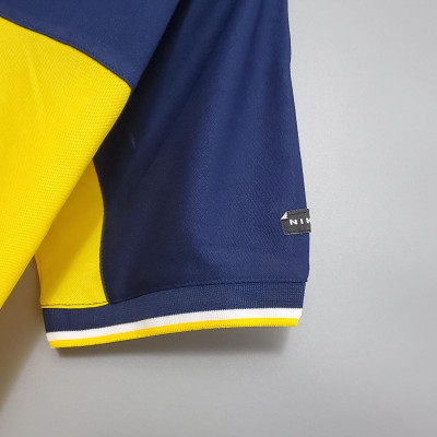 Áo Bóng Đá Retro Boca Juniors 1999/2000 - Sân Nhà bản cao cấp vải Cotton Polyester