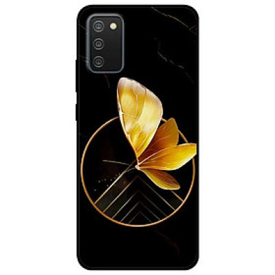 Ốp lưng dành cho Samsung Galaxy A02s mẫu Vòng Tròn Bướm Vàng