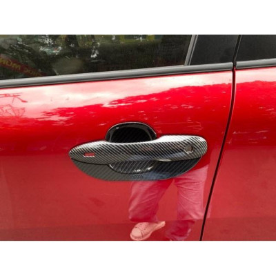 Ốp Tay Nắm, Hõm Cửa Carbon Toyota Cross 2020 2021 chất liệu cao cấp loại 1