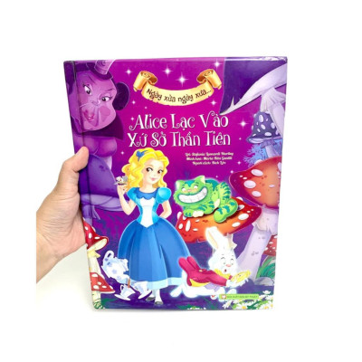Sách - Truyện Song Ngữ Anh Việt - Ngày Xửa Ngày Xưa - Alice Lạc Vào Xứ Sở Thần Tiên - Tân Việt Books