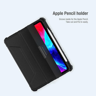 Bao da Nillkin cho iPad Pro 12.9 inch (2018/2020/2021/2022) M1 M2 Bumper Leather Case Pro (Có khe cắm bút Apple Pencil) - Hàng chính hãng