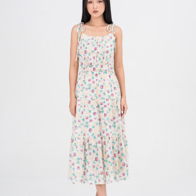 De Leah - Đầm Xoè 2 Dây Đuôi Cá Viền Eo Trh