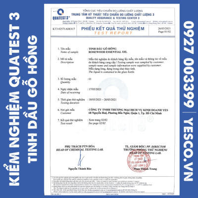 TINH DẦU GỖ HỒNG YES! ( ROSEWOOD ESSENTIAL OIL )